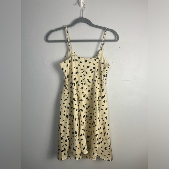 ASTR The Label Dress Size S Cowl Slip Mini Cream Animal Print - Picture 4 of 5